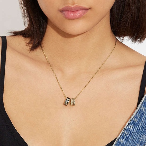 Coach Signature Enamel Rondell Necklace - Picture 2 of 2